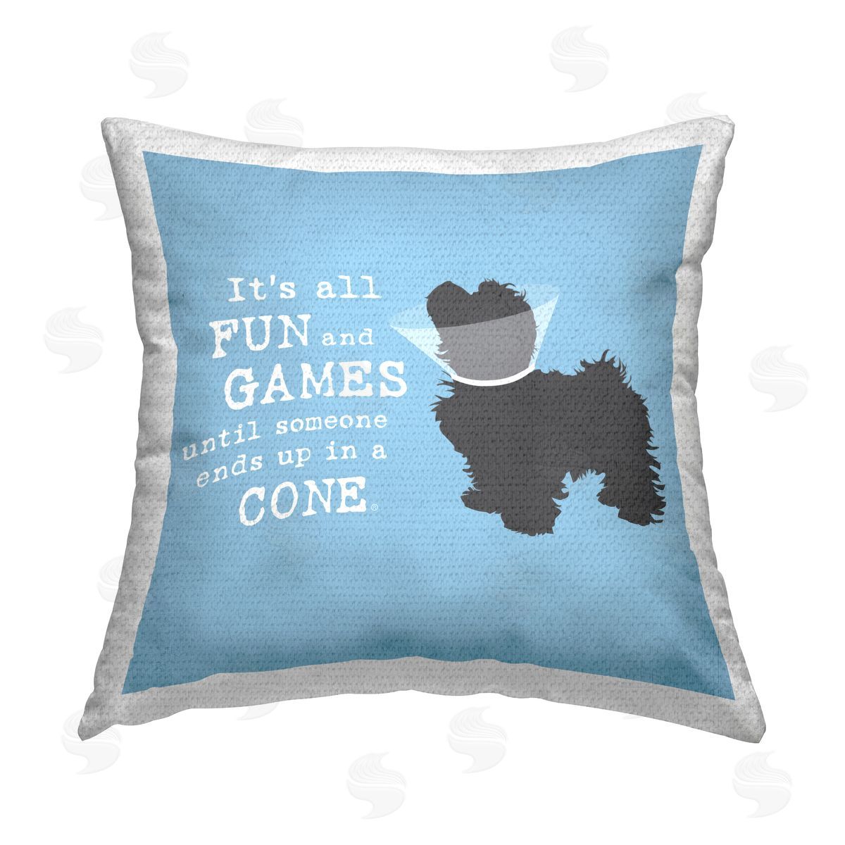 Dog is Good | Funny Fun & Games Dog Printed Throw Pillow