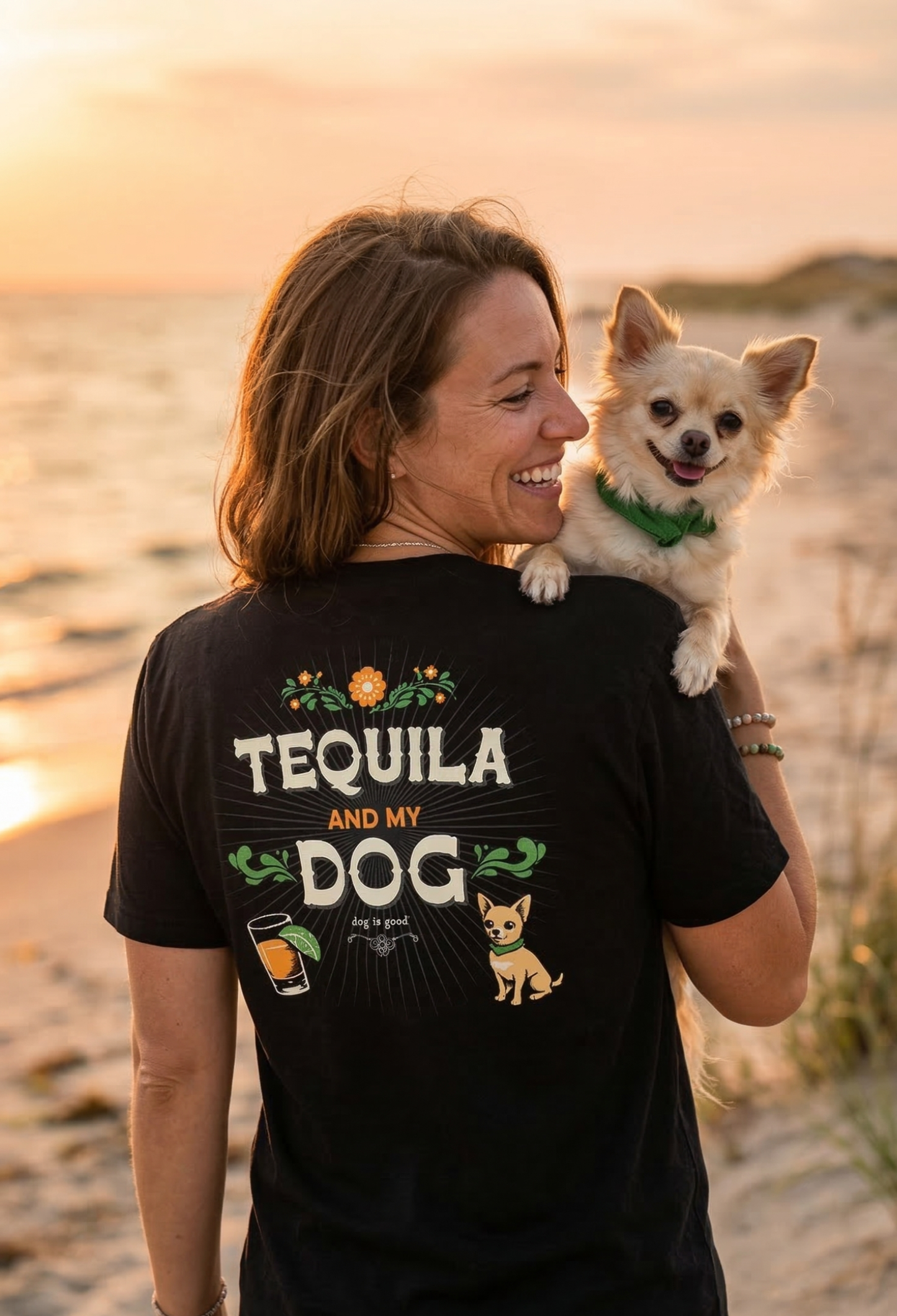 T-shirt: Tequila and My Dog (Black)